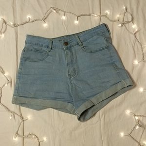 Light Denim Shorts